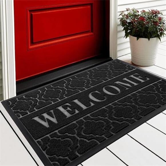 Welcome Door Mat, Heavy Duty Sturdy Front Door Mat for Home Entrance, Garage - Picture 7 of 7